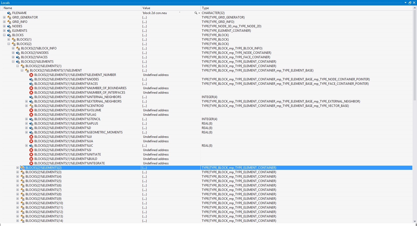 Problem In Debugging Allocatable Arrays In Mvs 12 Intel Community