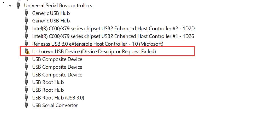 Unknown USB Device (Device Descriptor Request Failed) with Cyclone V SoC  Development Kit - Intel Communities