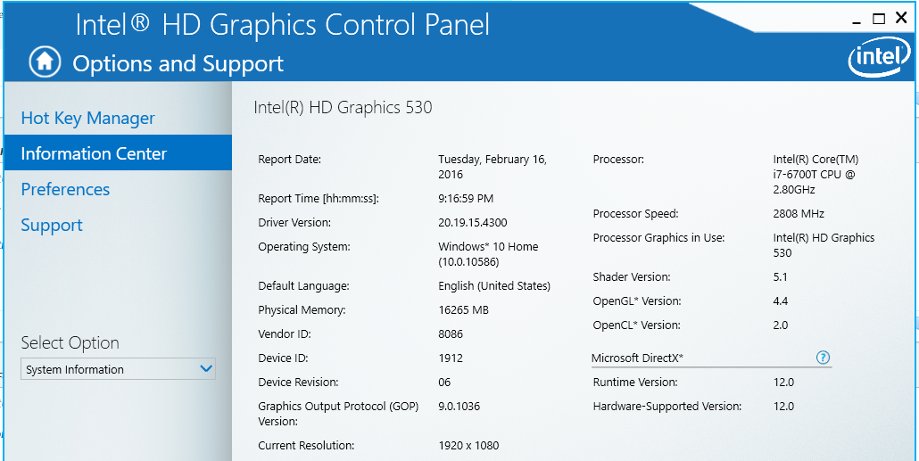 Intel HD Graphics 530 driver causing screen flickering - Intel Community