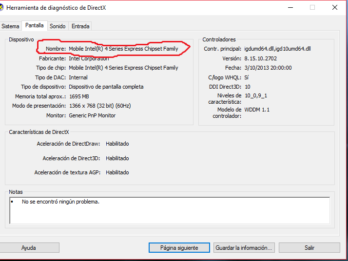A Como Actualizo O Cambio Los Graficos Intel R 4 Series Express Chipset Family En Windows 10 Intel Community