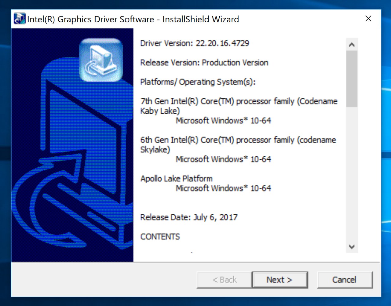 System graphics driver