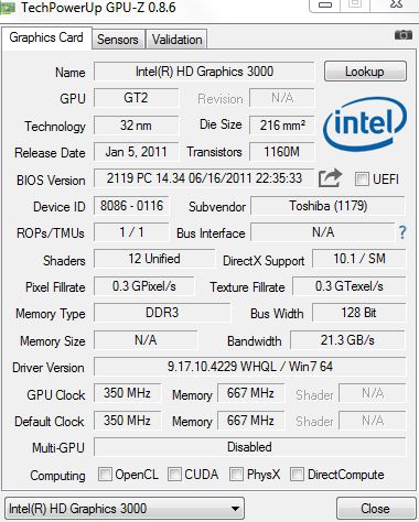 Intel HD 3000 dont support DirectCompute on windows 8? - Intel Communities
