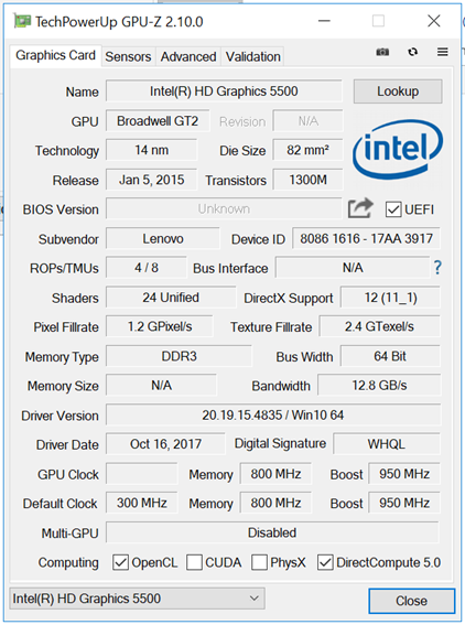 Intel Graphics 5500 GPU 100% - Intel Community