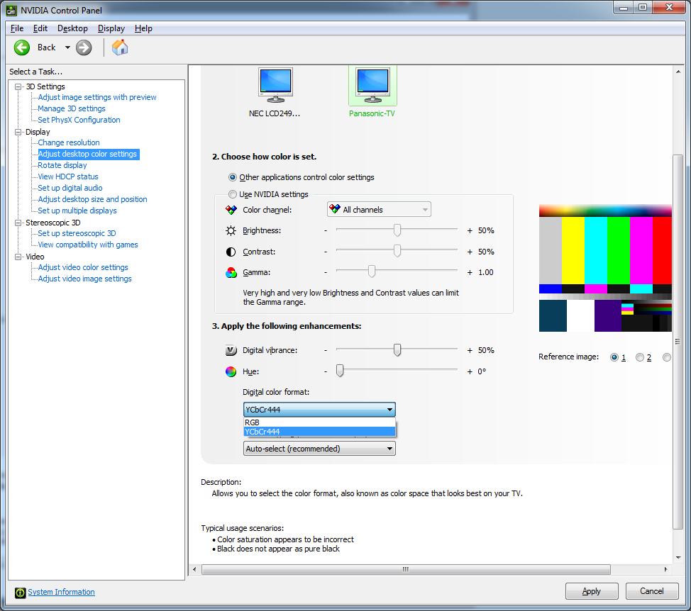 How to switch from RGB digital color format to ycbcr in Intel HD Graphic  control panel? - Intel Communities