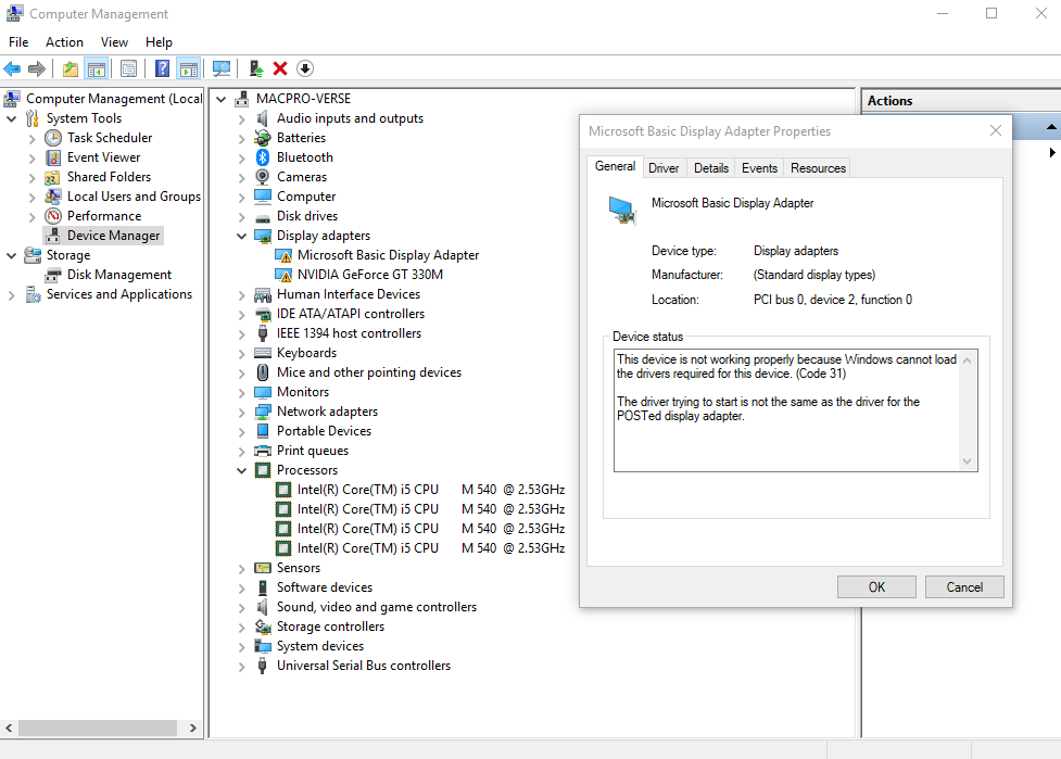 macbook pro windows 10 drivers download