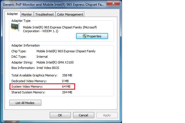 download mobile intel 965 express chipset family