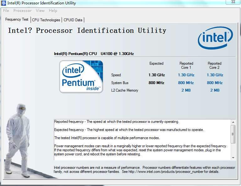 Genuine Intel(R) CPU U4100 1.3Ghz & Intel Pentium processor SU4100 1.3Ghz -  Intel Communities