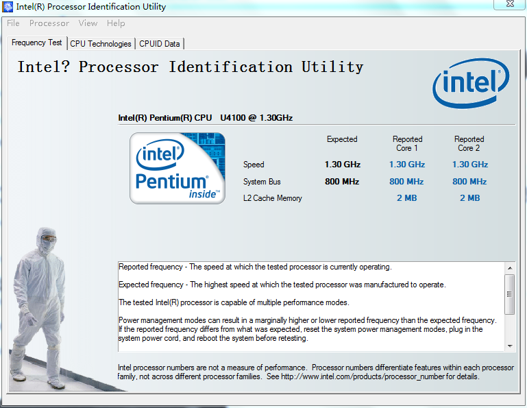 3ghz intel pentium processor su4100 1.3ghz