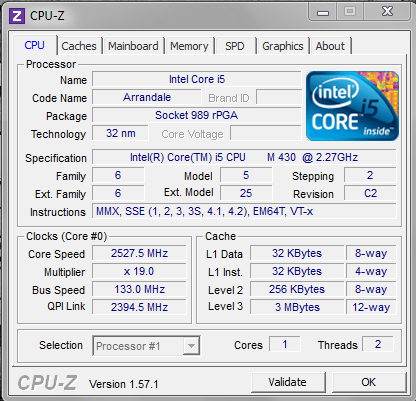Intel Core i5-430M works only 1 core of 2 - Intel Community