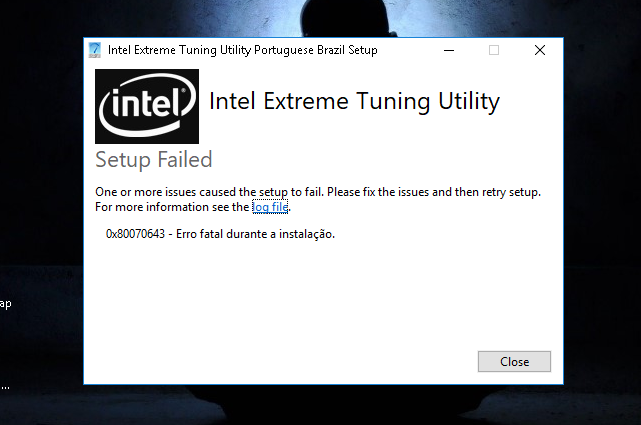 asus intel extreme tuning utility not installing