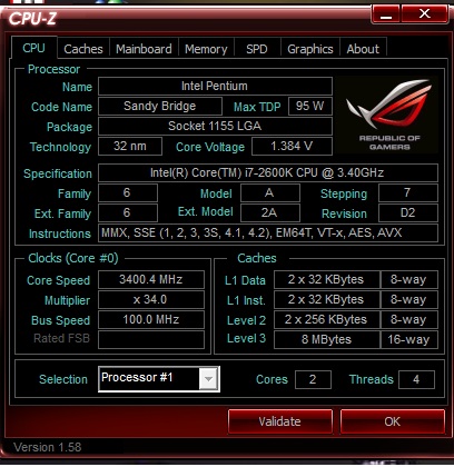 i7-2600K only showing 2 cores/4 threads - Intel Community