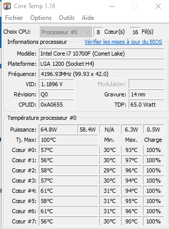 I7 10700F - Bad score 3dmark and high temperature - Intel Community