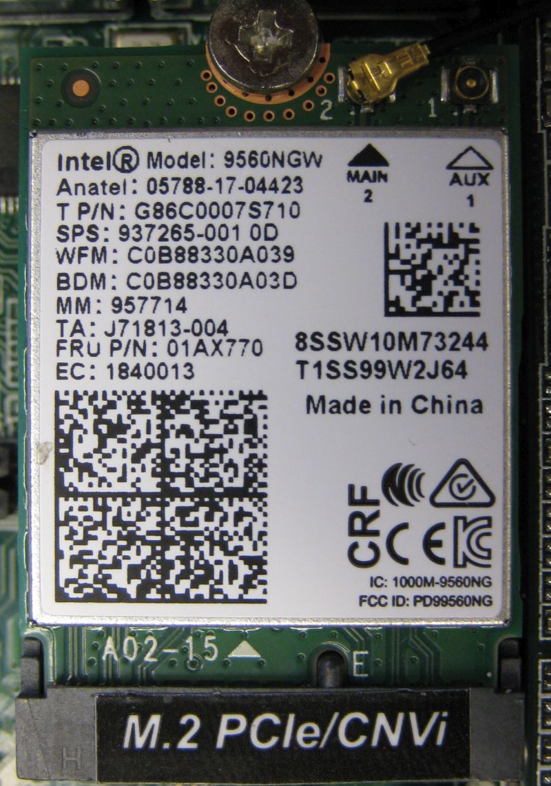 Intel r wireless ac 9560 160mhz