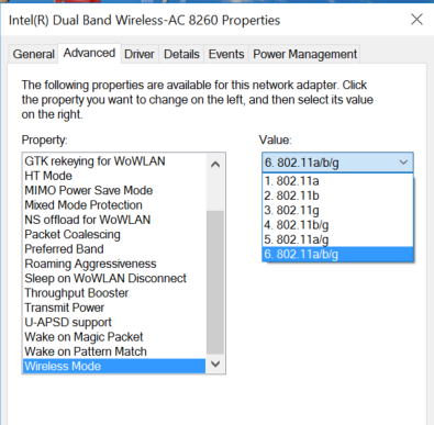 Intel® Dual Band Wireless-AC 8260 not getting 867 MHz - Intel Community