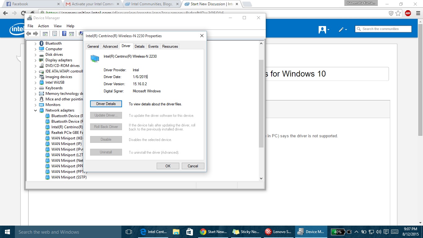 Windows 10 Driver Support, Intel Centrino Wireless N-2230 drivers for Windows  10 - Intel Community
