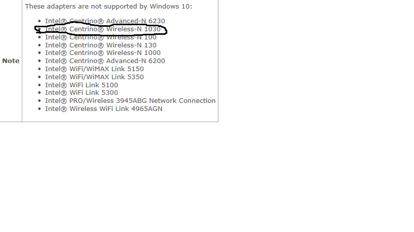 Solved: Windows 10 - Wifi issues (Centrino 1030) - Intel Communities
