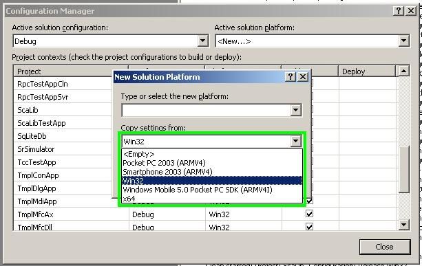 Batch Build Stops For Selected 32-bit And 64-bit Platforms In VS And ...