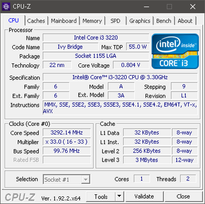 I have issue with intel i3 3220 processor - Intel Community