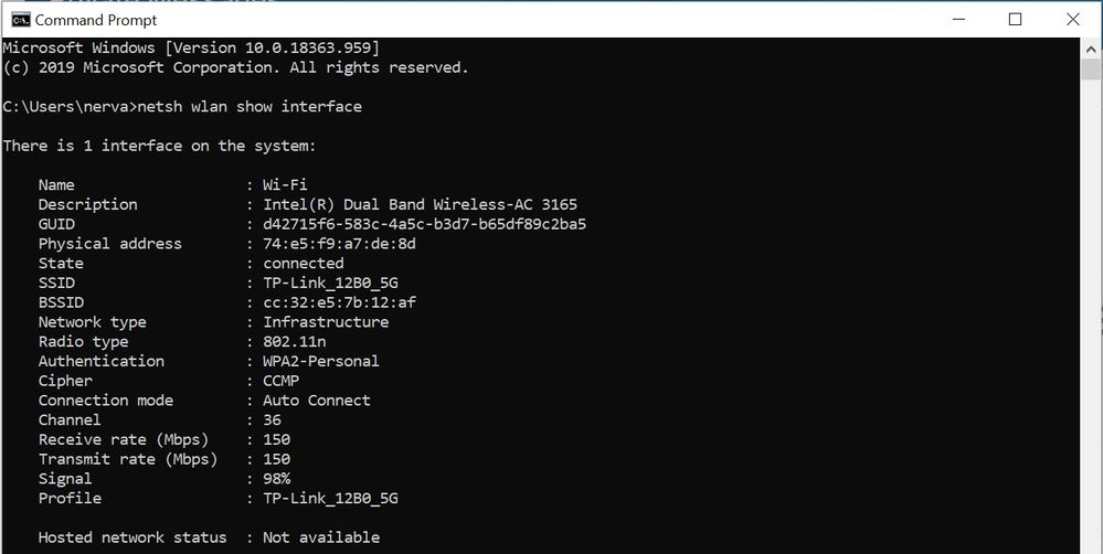 Intel Wireless-AC 3165 won't connect to AC wireless on 5 GHz! - Intel  Community