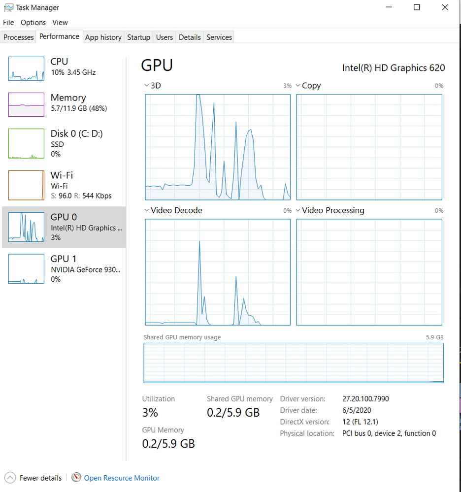 GPU hits 100% and makes drops in my Notebook - Intel Communities