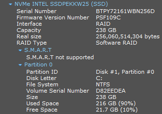 Solved: Should I upgrade firmware PSF109C to PSF121C for my Intel NVMe  256GB SSD? - Intel Communities