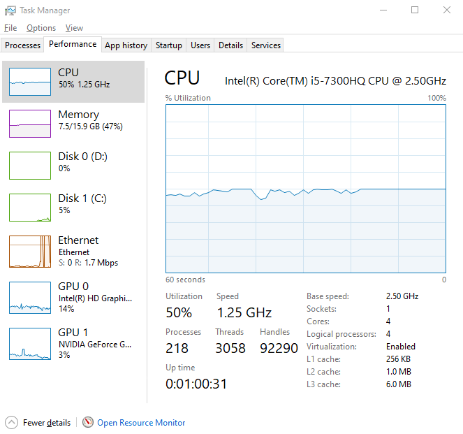 Kabylake i5-7300 HQ severely throttling under normal conditions - Intel  Community