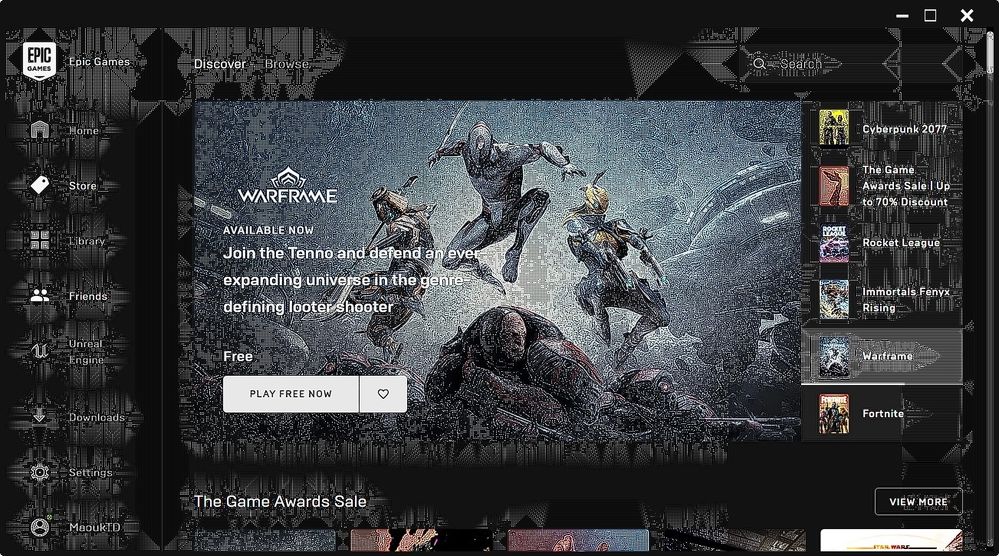 EPIC GAMES LAUNCHER 2021 Updated design video concept 