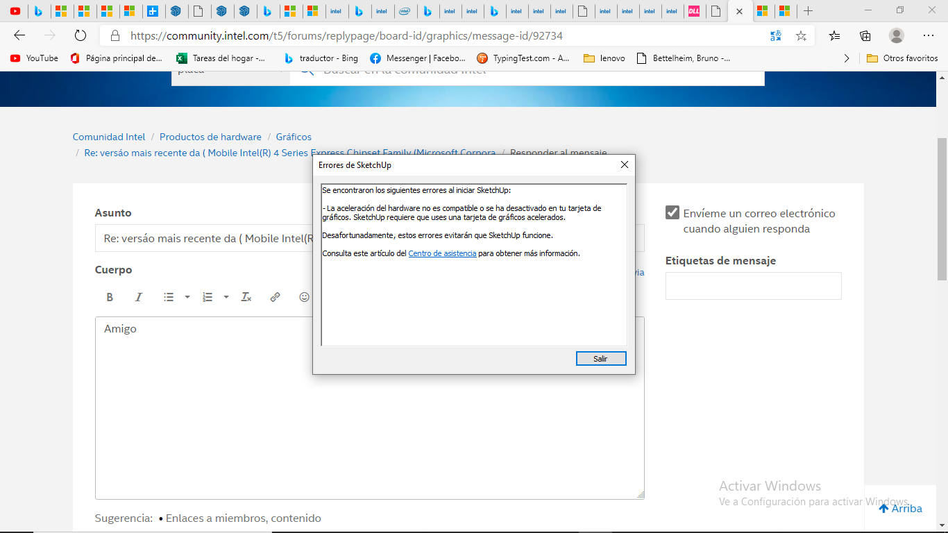 Intel 4 Series Express Chipset Family Graphics Driver Windows 10 versão mais recente da ( Mobile Intel(R) 4 Series Express Chipset