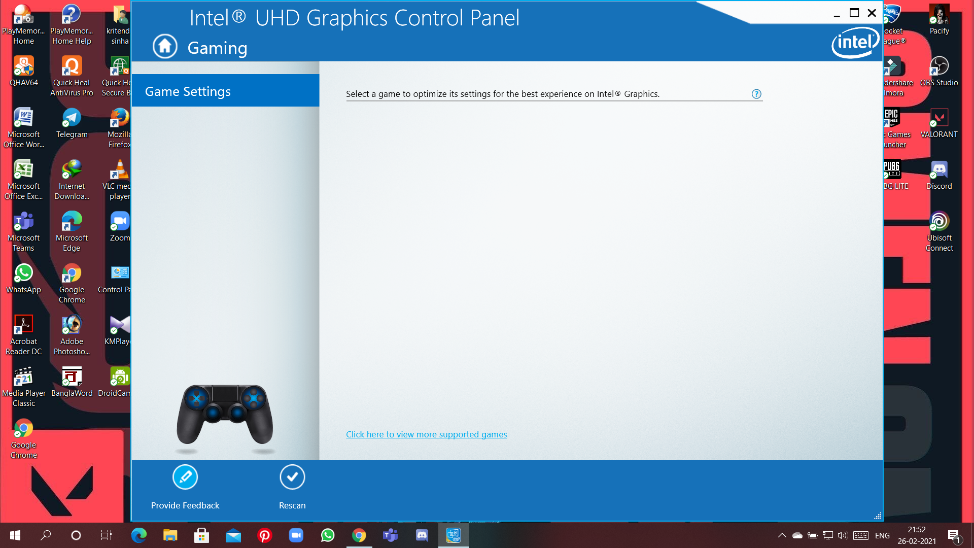 Intel Graphics Automatic Games Settings feature - Intel Community