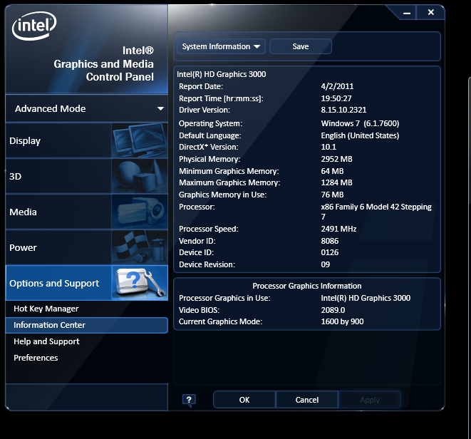 Dell Latitude E6410 | Intel Graphics Control Panel Is Gone - Intel.