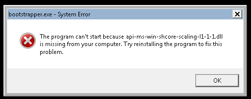 error when w_ipp_oneapi_p_2021.2.0.210.exe is started, in order to install