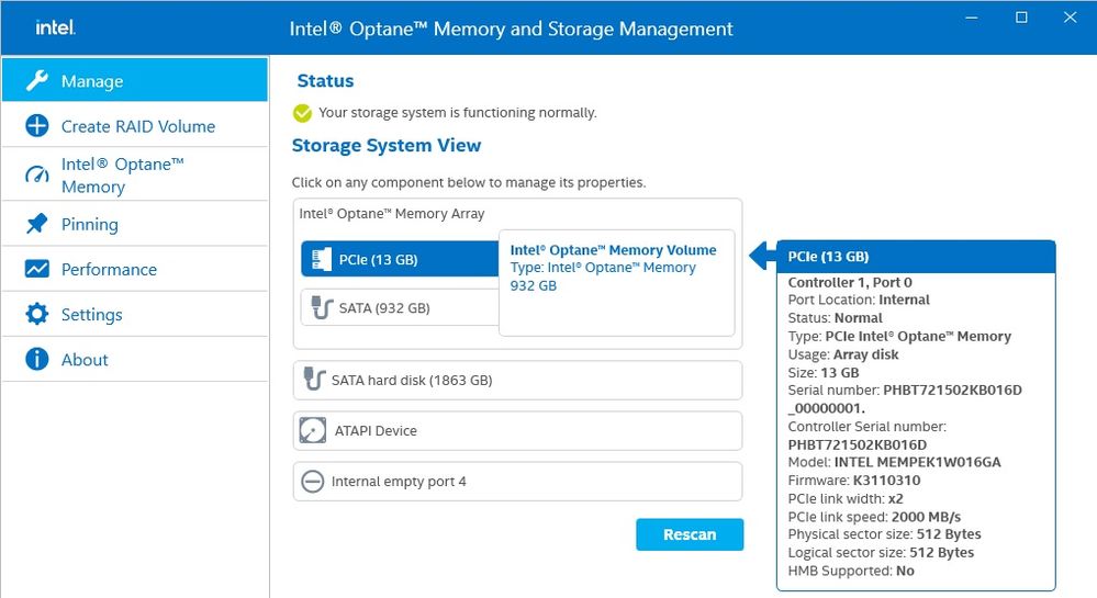 Solved: Clone HDD with Optane Memory enabled - Intel Community