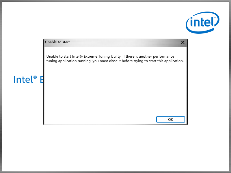 unable to start intel extreme tuning utility - Intel Communities