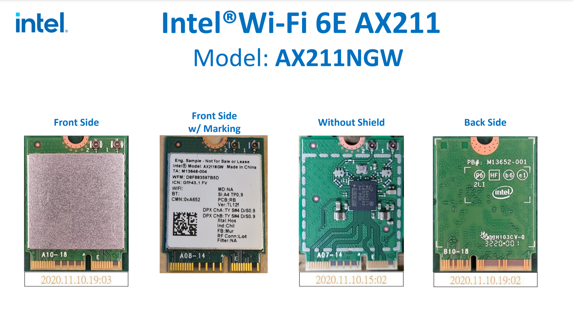 Differences between Intel AX211 vs AX210 WiFi 6E/Bluetooth v5.2
