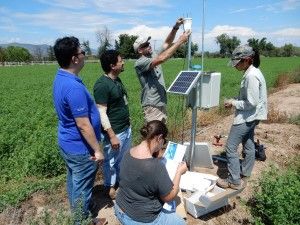 Weather station is being installed with staff from TNC and Intel 