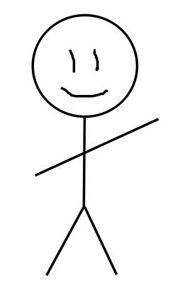 Even I had to practice my stick figure drawing to make it the disfunctional figure it is today.
