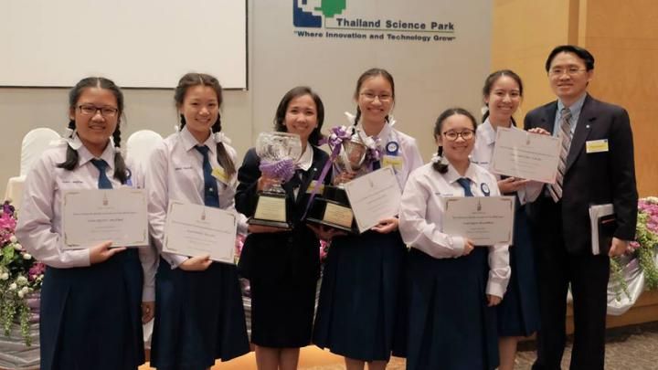 Attendees of the Mobile Application Coding Camp for Girls in Thailand