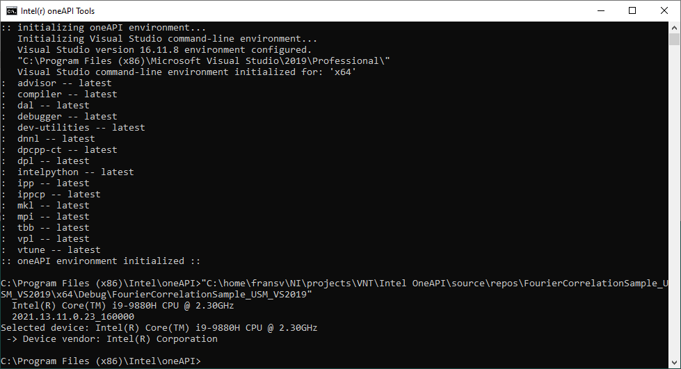 Solved: Evaluating DPC++ using simple Fourier correlation demo code ...