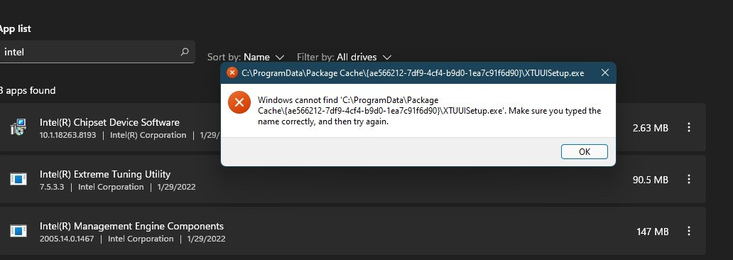 windows 11 and XTU not compatible - Intel Community