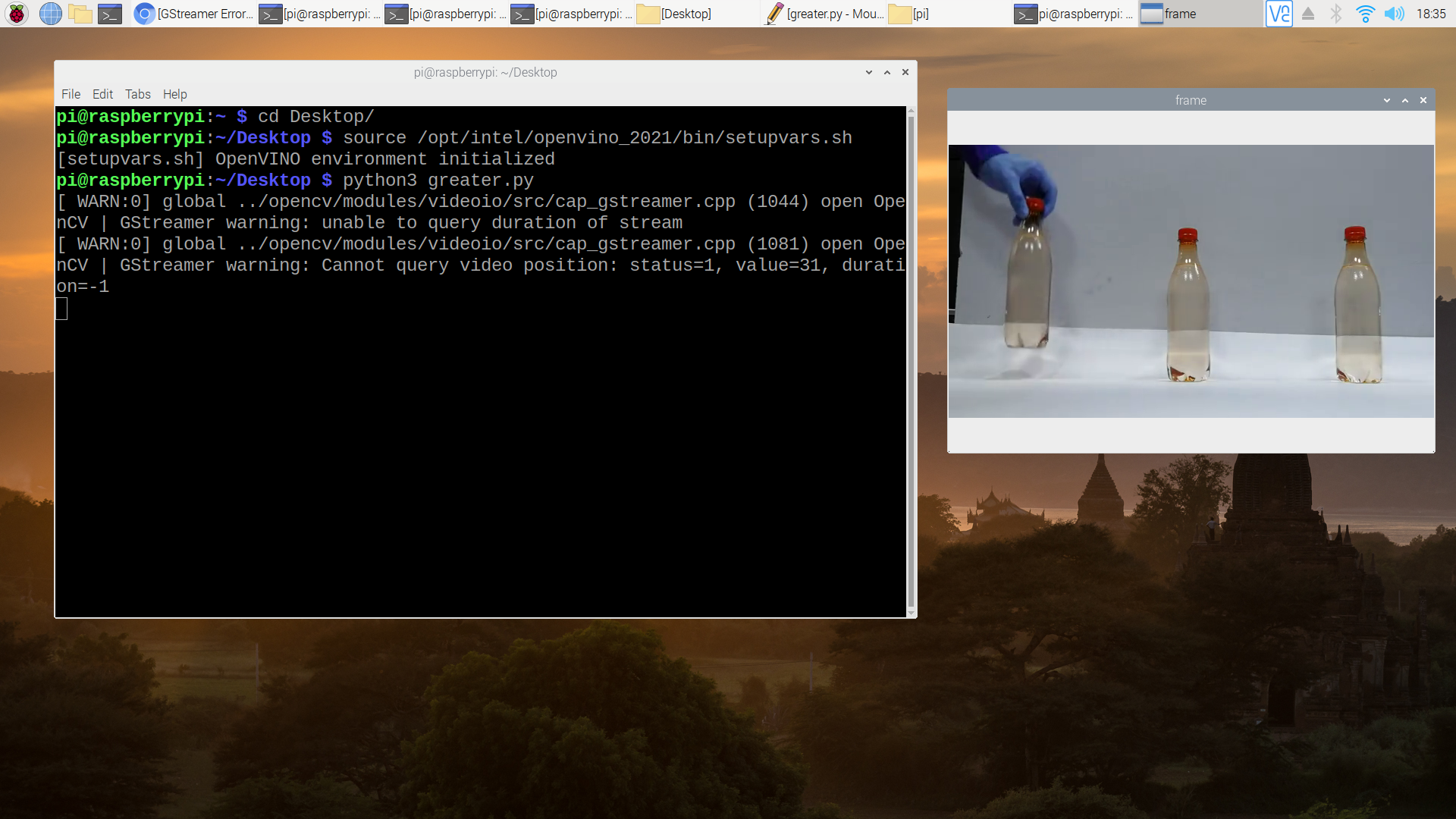 Re: GStreamer Error when initiating OpenCV with filename as  cv2.VideoCapture('filename.mp4') - Intel Communities