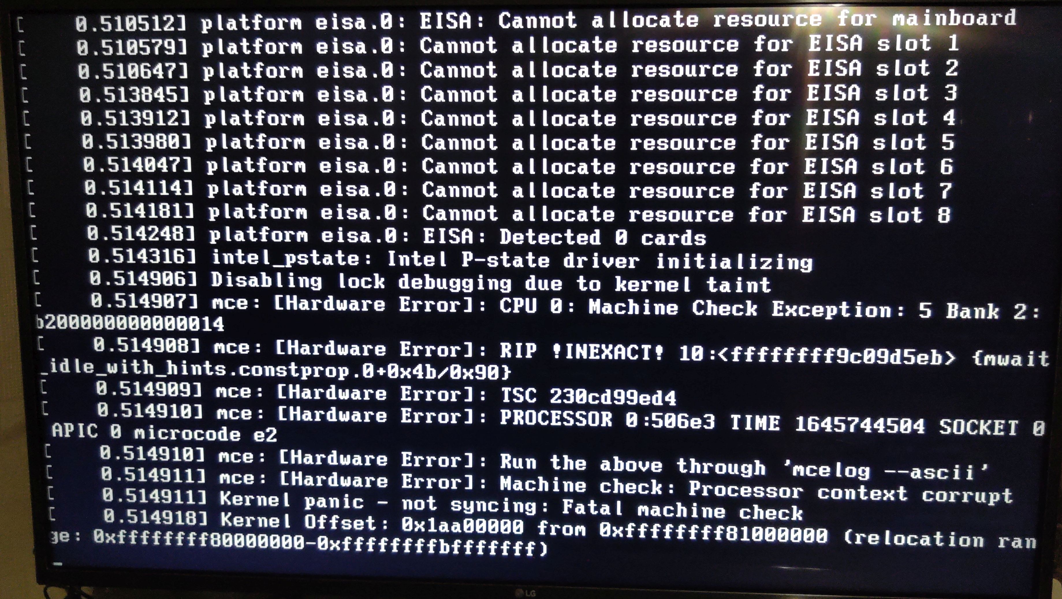 Processors - I am facing weird issue with my i7 6700 processor. It doesn't  allows me to boot into any of OS