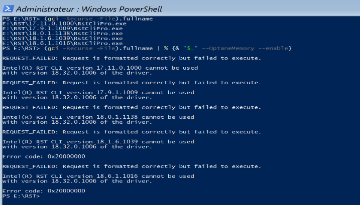 Can't found RST CLI version for driver version 18.32.0.1006 - Intel ...