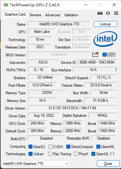 Intel HUD 770 and Radeon RX 570 have the OpenGL problem - Intel Community