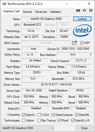 Intel HD 5500 driver win64_15.40.5171 wont install - Intel Community