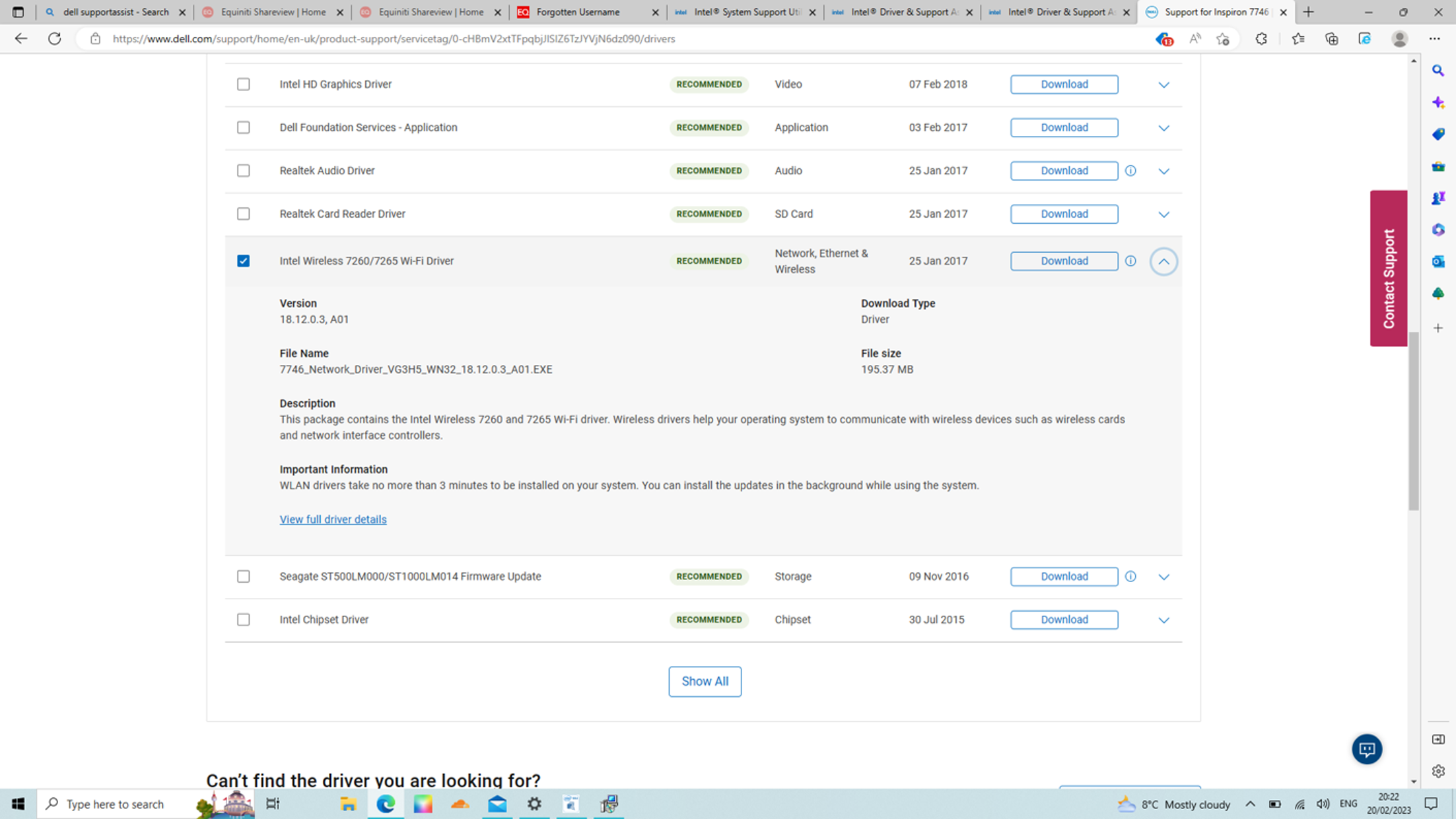 INTEL WIRELESS BLUETOOTH DRIVERS FOR WINDOWS 10 AND WINDOWS 11 visual data 7