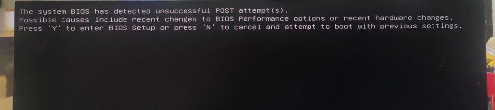 Bios settings - Intel Community