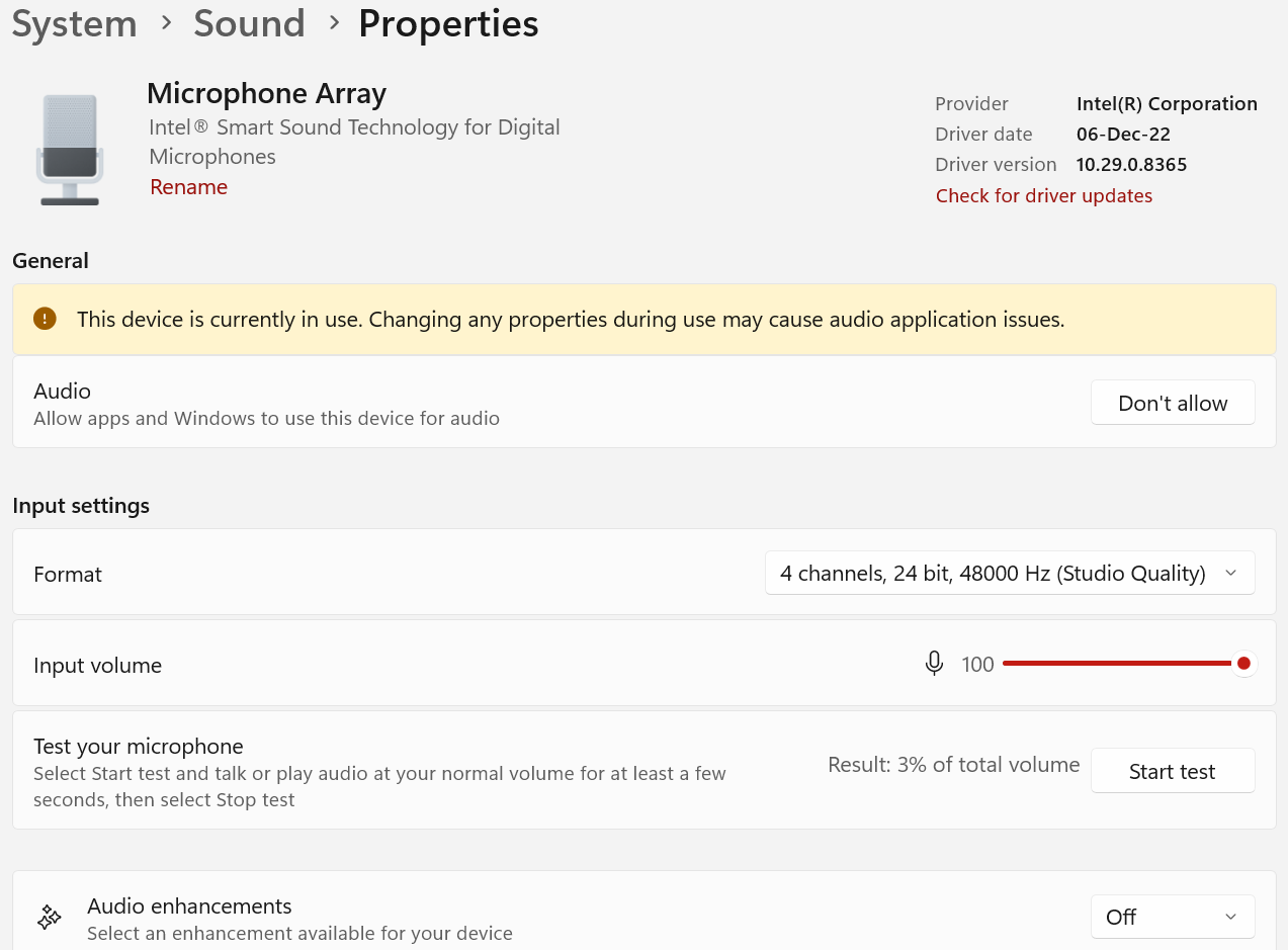 Re ReIntel® NUC M15 Laptop Kit EVO LAPRC510 Microphone Very Quiet