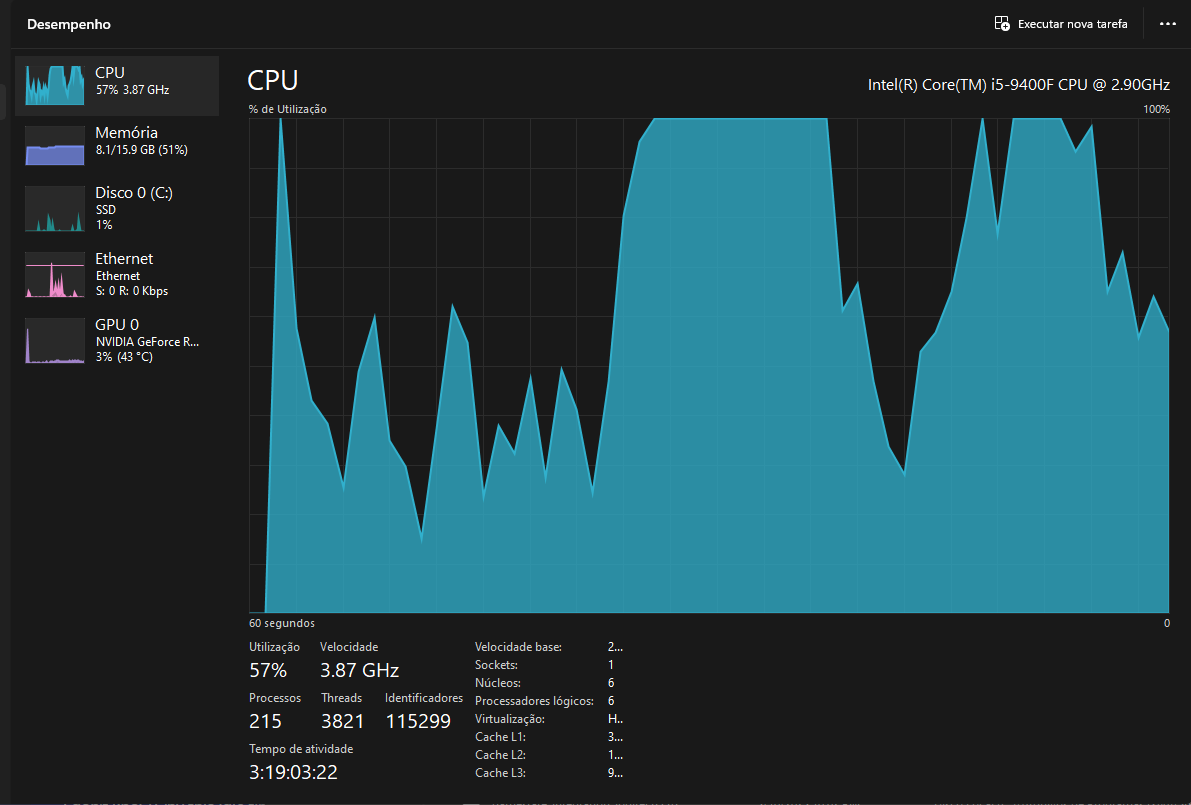 CPU 100 I5 9400F Intel Communities