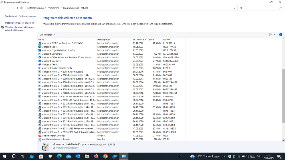 Installed programs on my Windows 10 HP ProBook 2