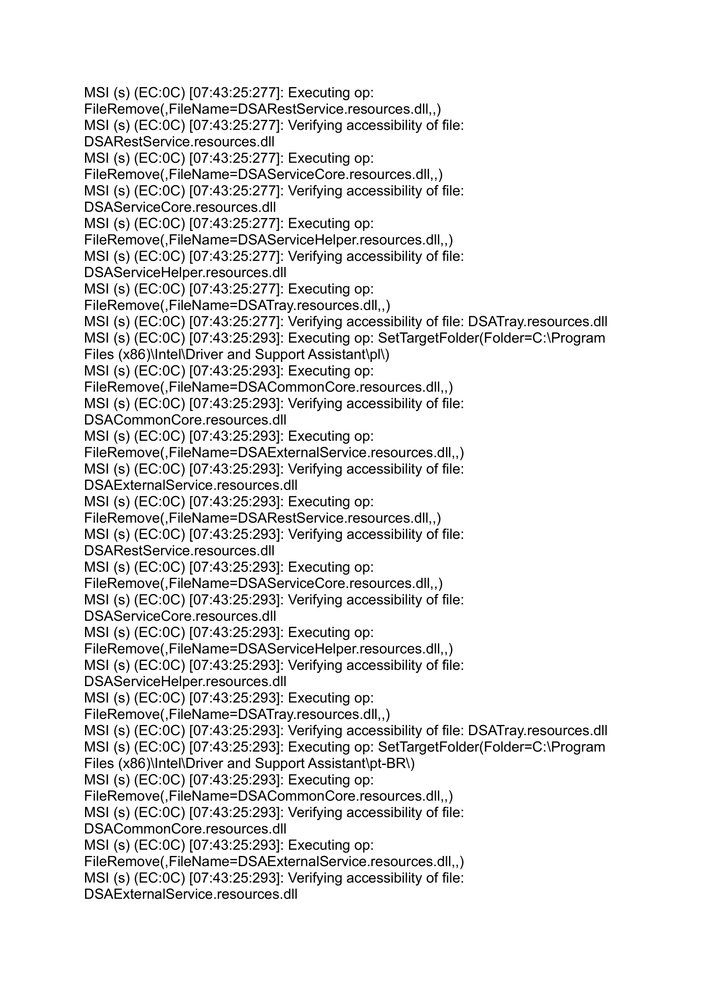 Installer Log-Files
